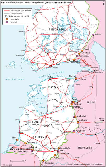 frontières Russie-UE